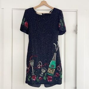 RARE Incredible Vintage Laurence Kazar Beaded Party Dress - MP